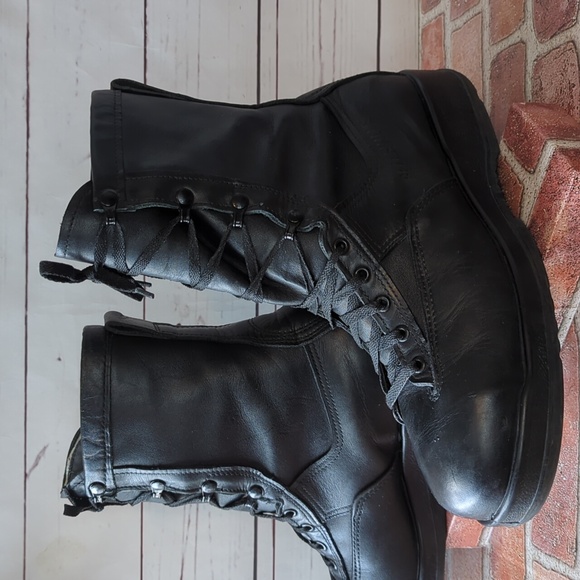 Belleville Boots Mens Black Size 11.5 Military Tactical Steel‎ Toe Leather 880ST - Picture 1 of 16